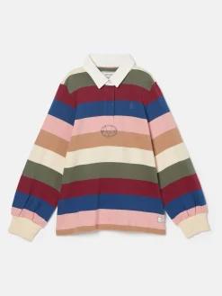Kids' Sammie Stripe Rugby Top<Joules Discount