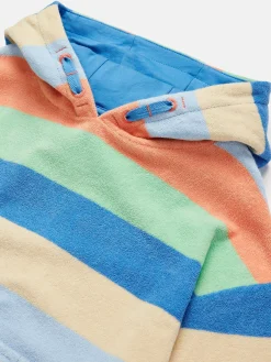 Kids' Shoreside Multi Stripe Towelling Hoodie<Joules Hot