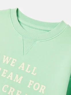 Kids' Sundaze Crew Neck Slogan Sweatshirt<Joules Sale