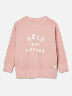 Kids' Sundaze Crew Neck Slogan Sweatshirt<Joules Outlet