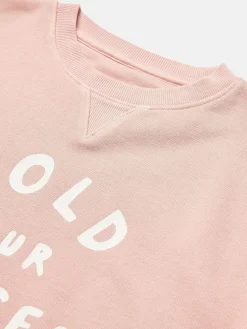 Kids' Sundaze Crew Neck Slogan Sweatshirt<Joules Outlet