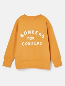 Kids' Sundaze Crew Neck Slogan Sweatshirt<Joules Outlet