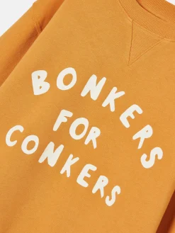 Kids' Sundaze Crew Neck Slogan Sweatshirt<Joules Outlet