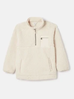 Kids' Tilly Half Zip Borg Fleece<Joules Outlet