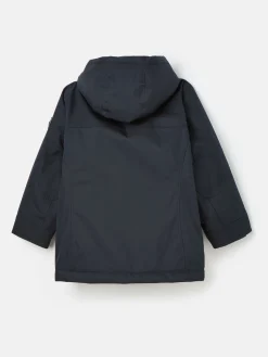 Kids' Ultimate Navy Blue Waterproof Coat with Quilted Lining<Joules Best