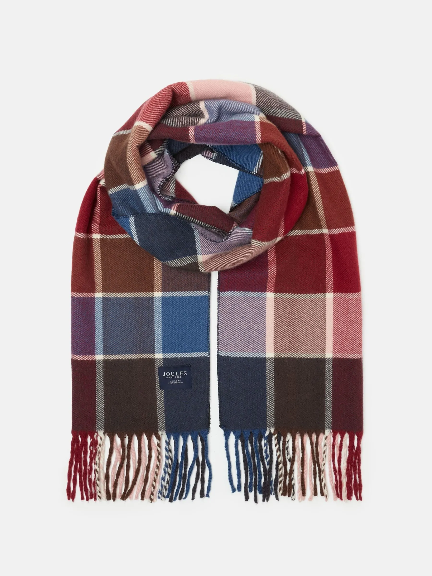 Langtree Berry & Navy Scarf<Joules Sale