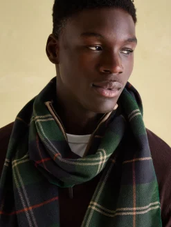 Langtree Green & Navy Scarf<Joules Online