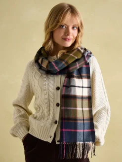 Langtree Green & Pink Scarf<Joules Discount