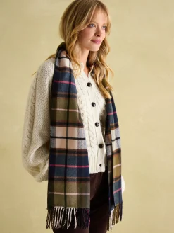 Langtree Green & Pink Scarf<Joules Discount