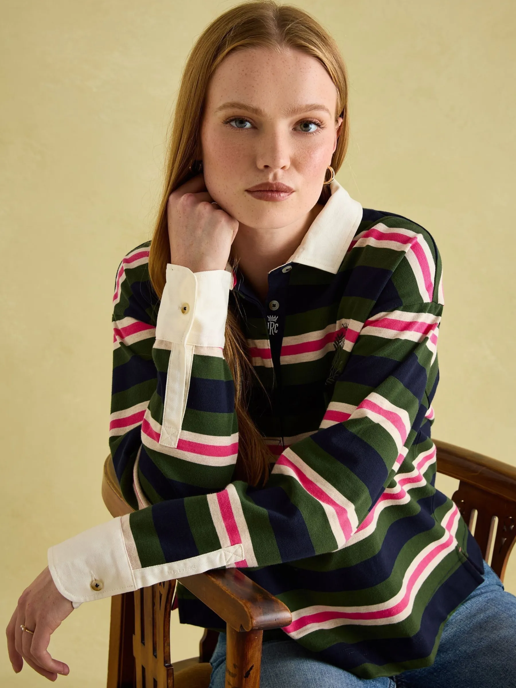 Lara Boxy Fit Rugby Shirt<Joules Outlet