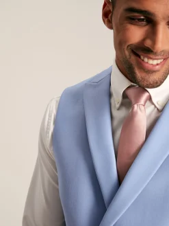 Light Blue Morning Suit Waistcoat<Joules