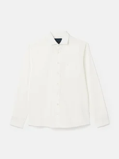 Linen Blend Plain Long Sleeve Shirt<Joules Clearance