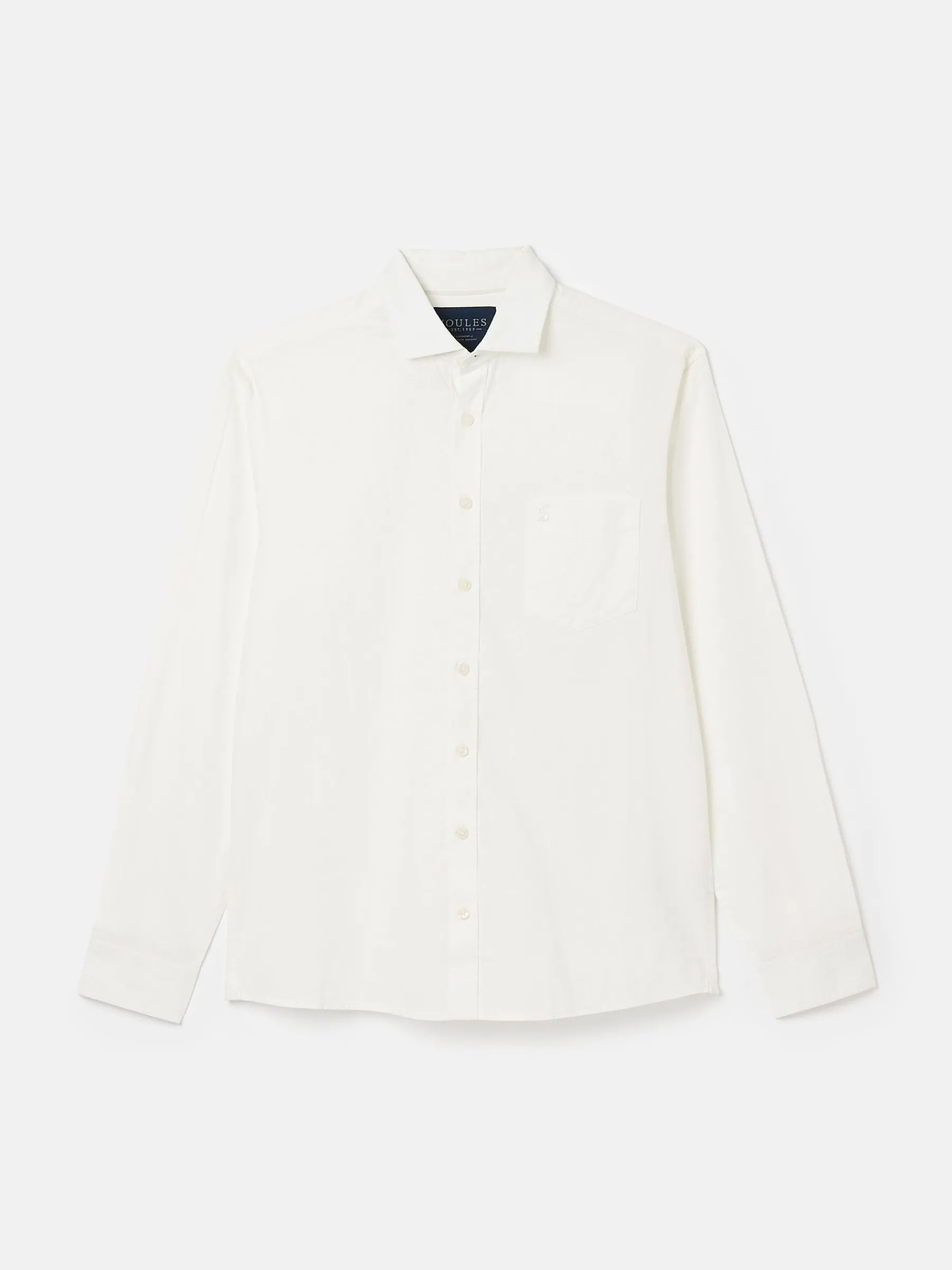 Linen Blend Plain Long Sleeve Shirt<Joules Clearance