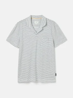 Linen Blend Striped Polo Shirt<Joules New