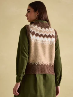 Lowry Knitted Fair Isle Vest<Joules Best
