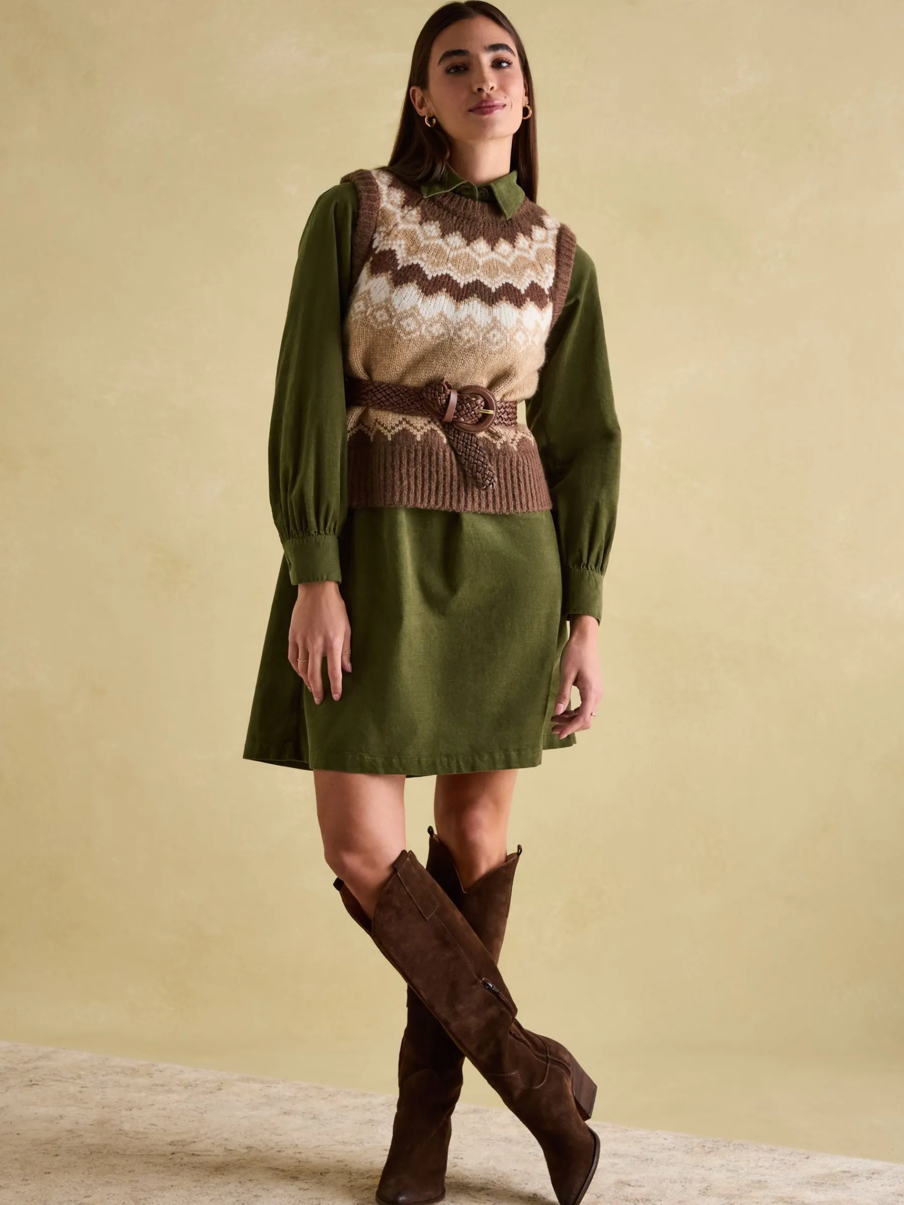Lowry Knitted Fair Isle Vest<Joules Best