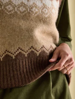 Lowry Knitted Fair Isle Vest<Joules Best