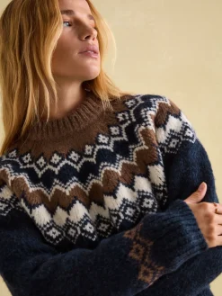 Lowry Fair Isle Jumper<Joules