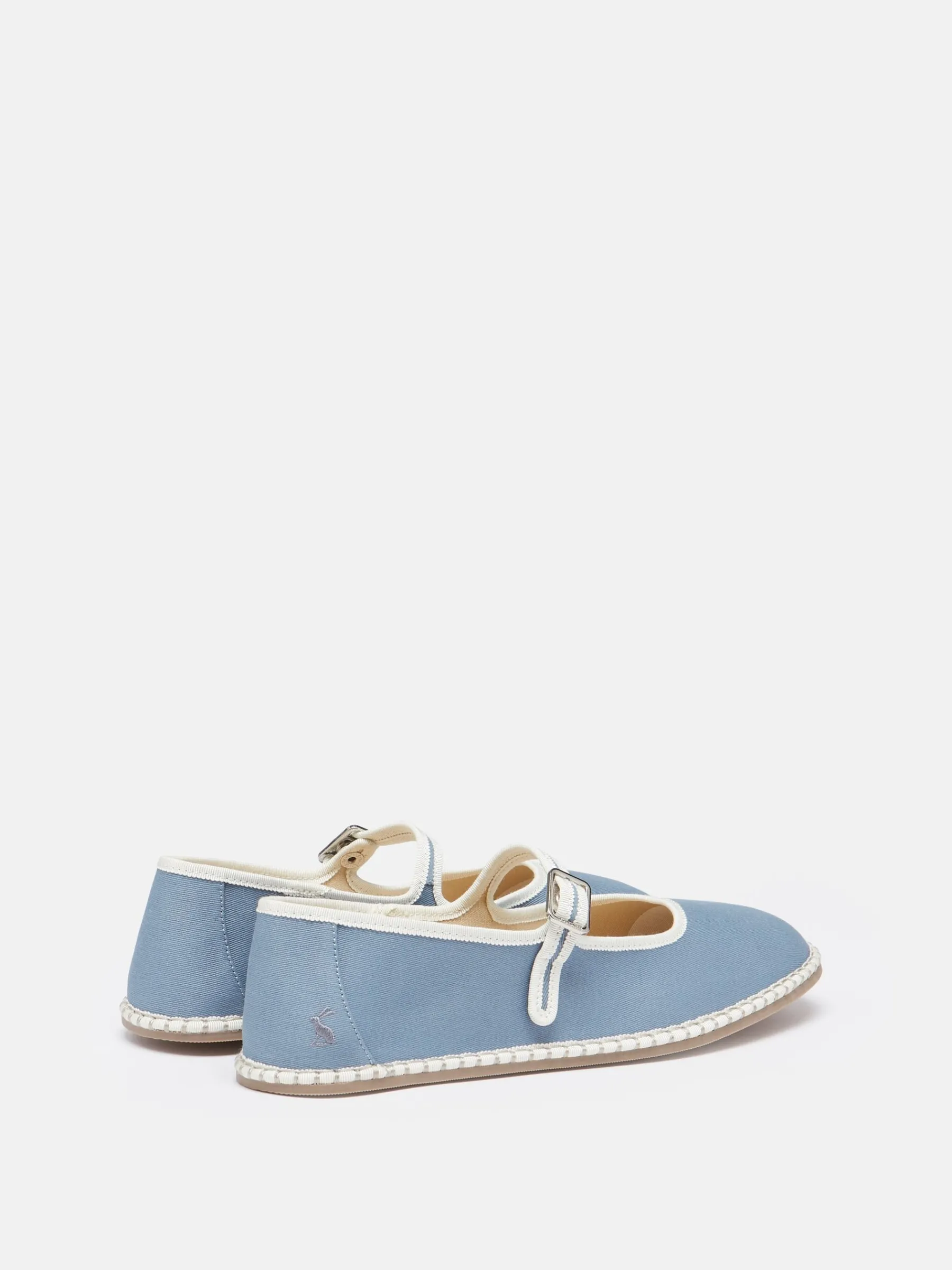 Maddison Light Blue Canvas Mary Jane Shoes<Joules Sale