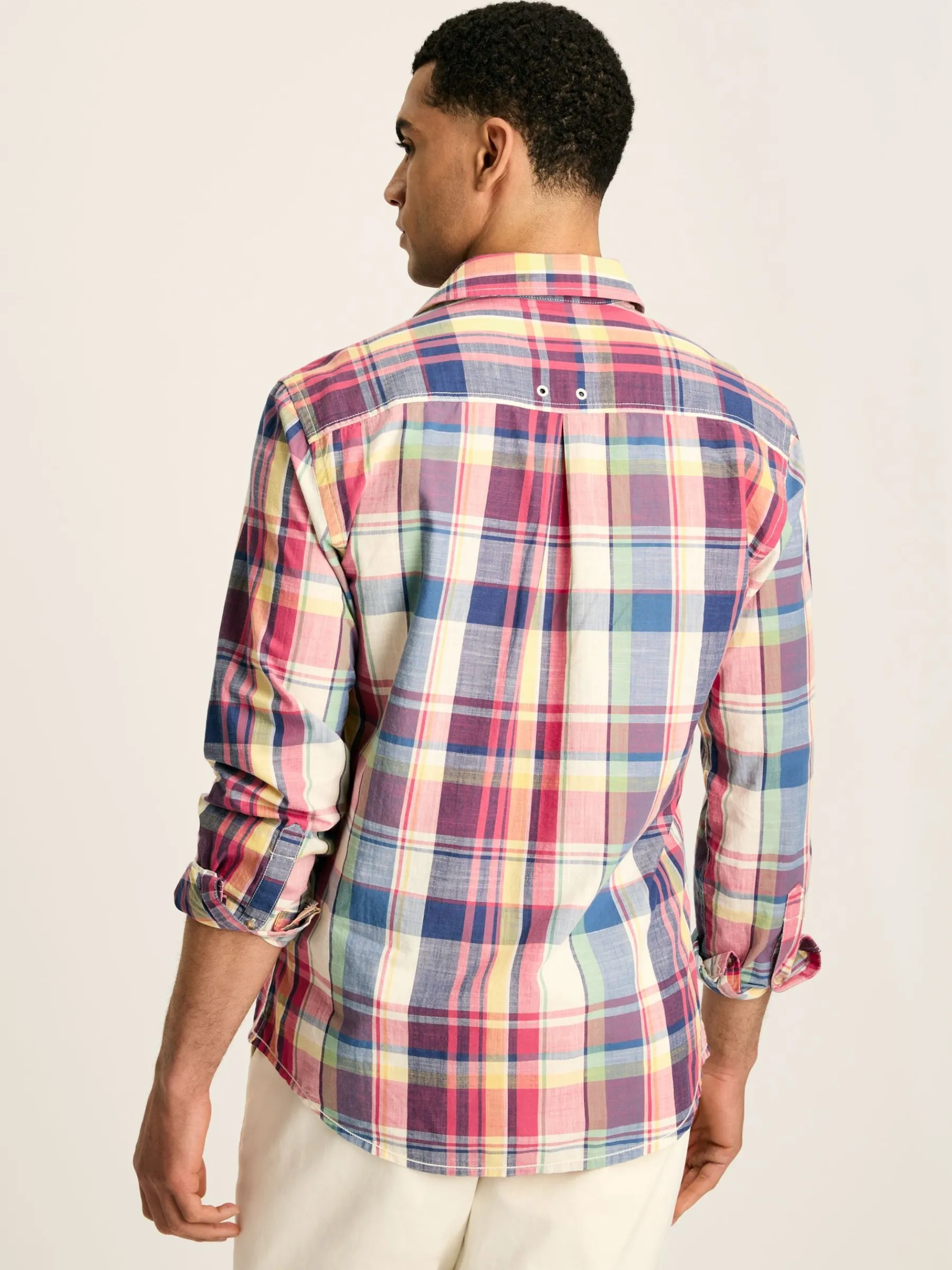 Madras Long Sleeve Cotton Check Shirt<Joules Sale