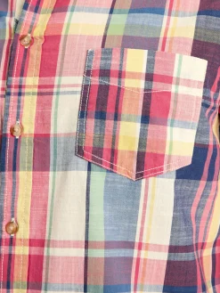 Madras Long Sleeve Cotton Check Shirt<Joules Sale