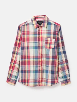Madras Long Sleeve Cotton Check Shirt<Joules Sale