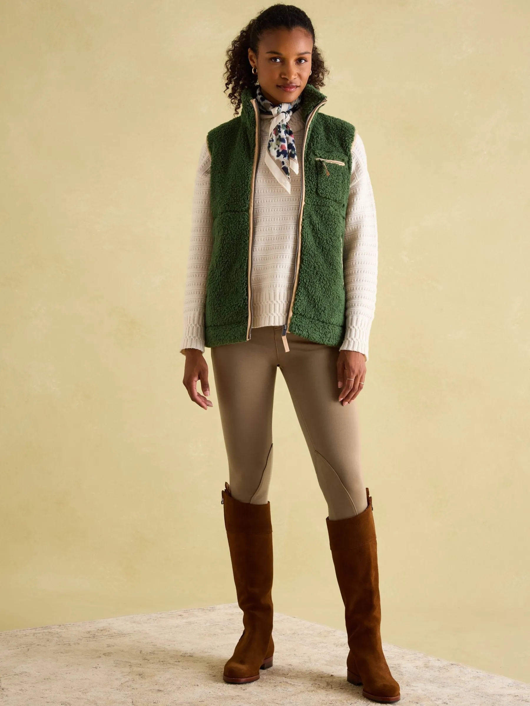 Mallory Fleece Gilet<Joules Hot