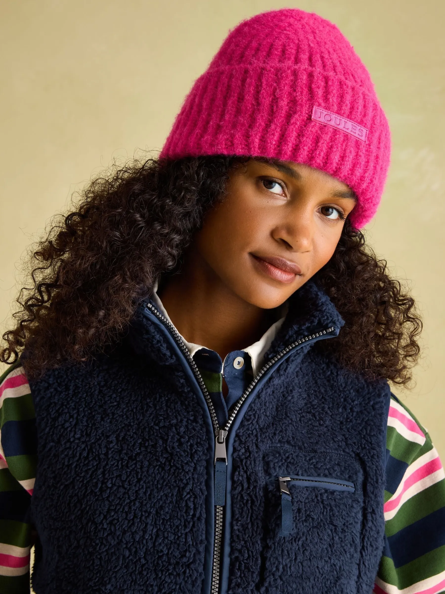 Mallory Navy blue Fleece Gilet<Joules Best