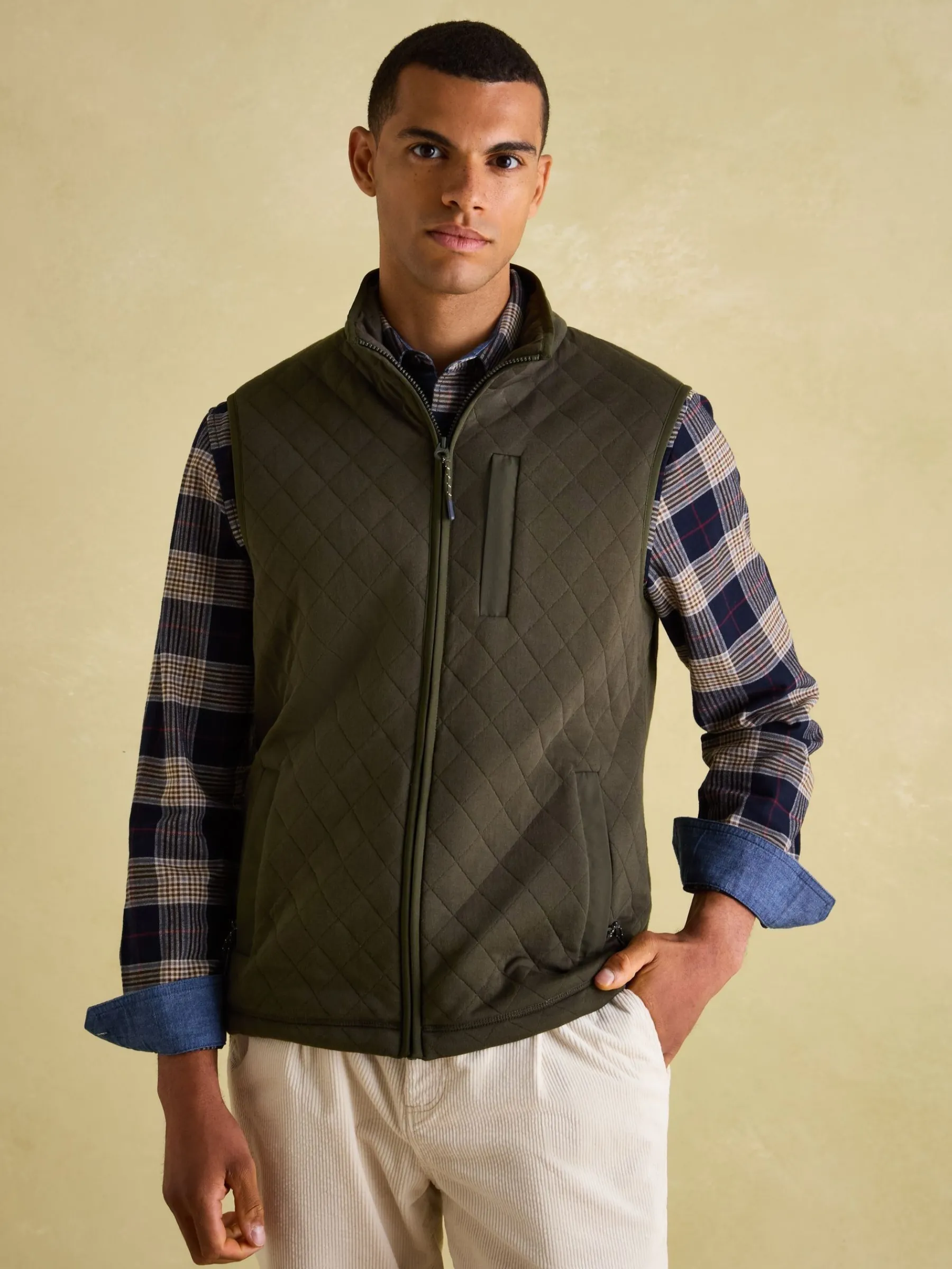 Malton Quilted Jersey Gilet<Joules New