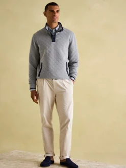 Malton Quilted Jersey Pullover Sweatshirt<Joules Discount