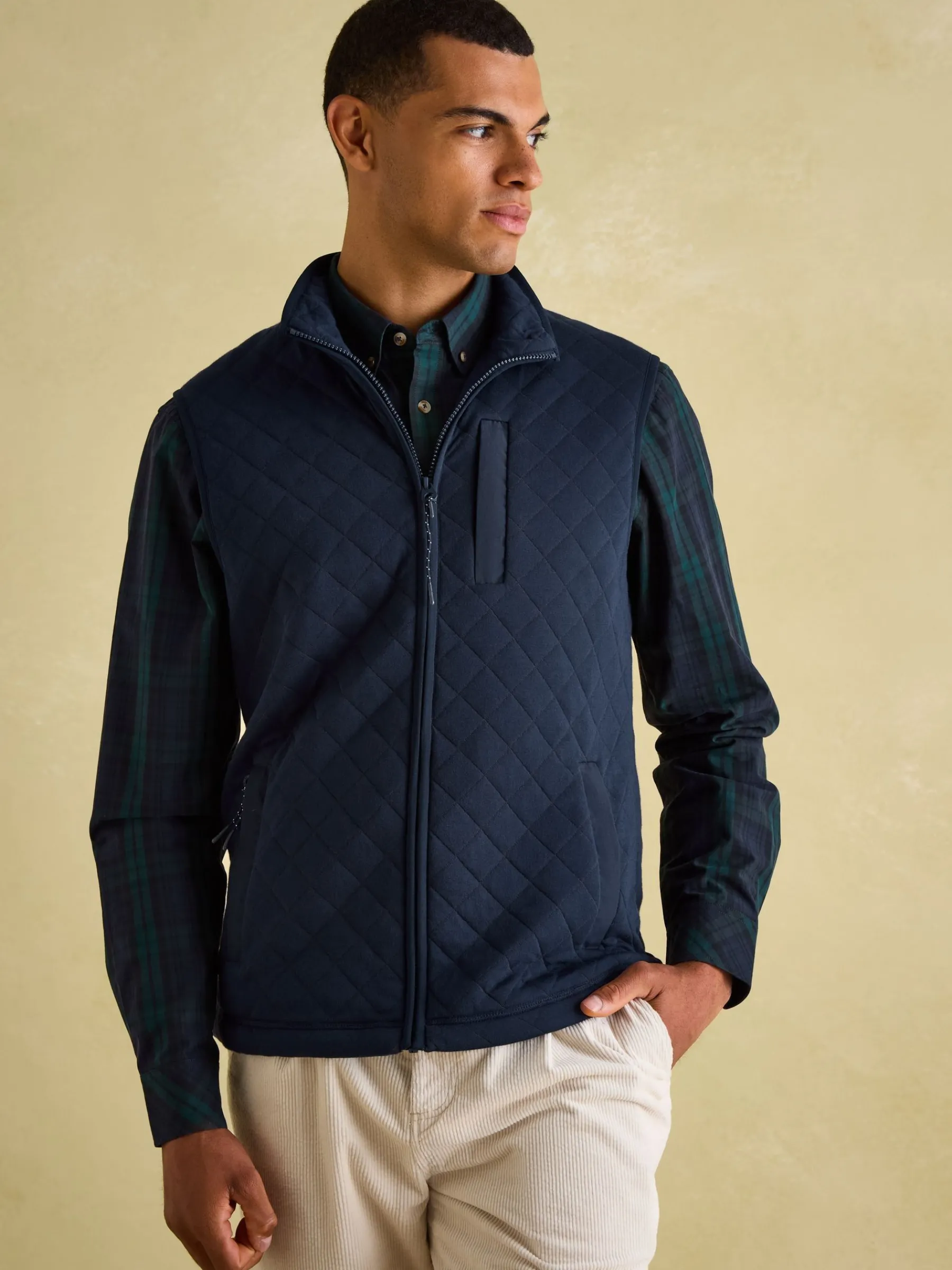 Malton Quilted Jersey Gilet<Joules Best