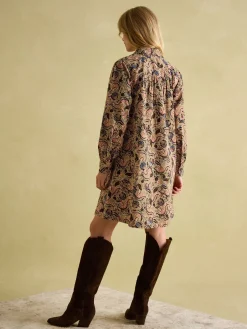 Maple Floral Paisley Corduroy Shirt Dress<Joules Sale