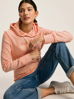 Marlston Red Stripe Slim Fit Hoodie<Joules Outlet