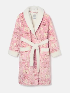 Matilda Fleece Lined Striped Dressing Gown<Joules Hot