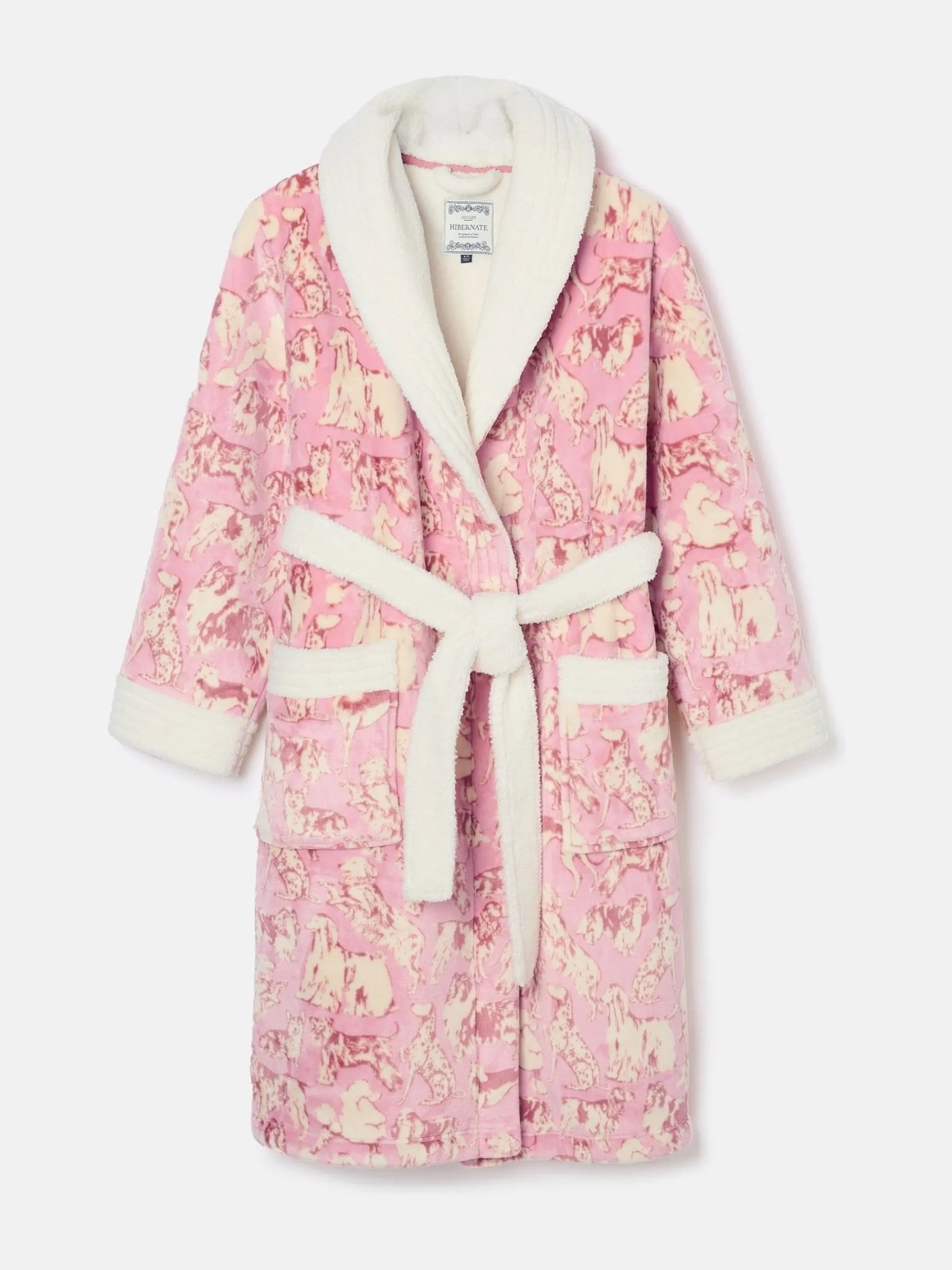 Matilda Fleece Lined Striped Dressing Gown<Joules Hot