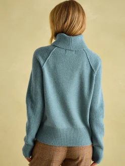 May Merino Wool Jumper with Detachable Roll Neck<Joules Best