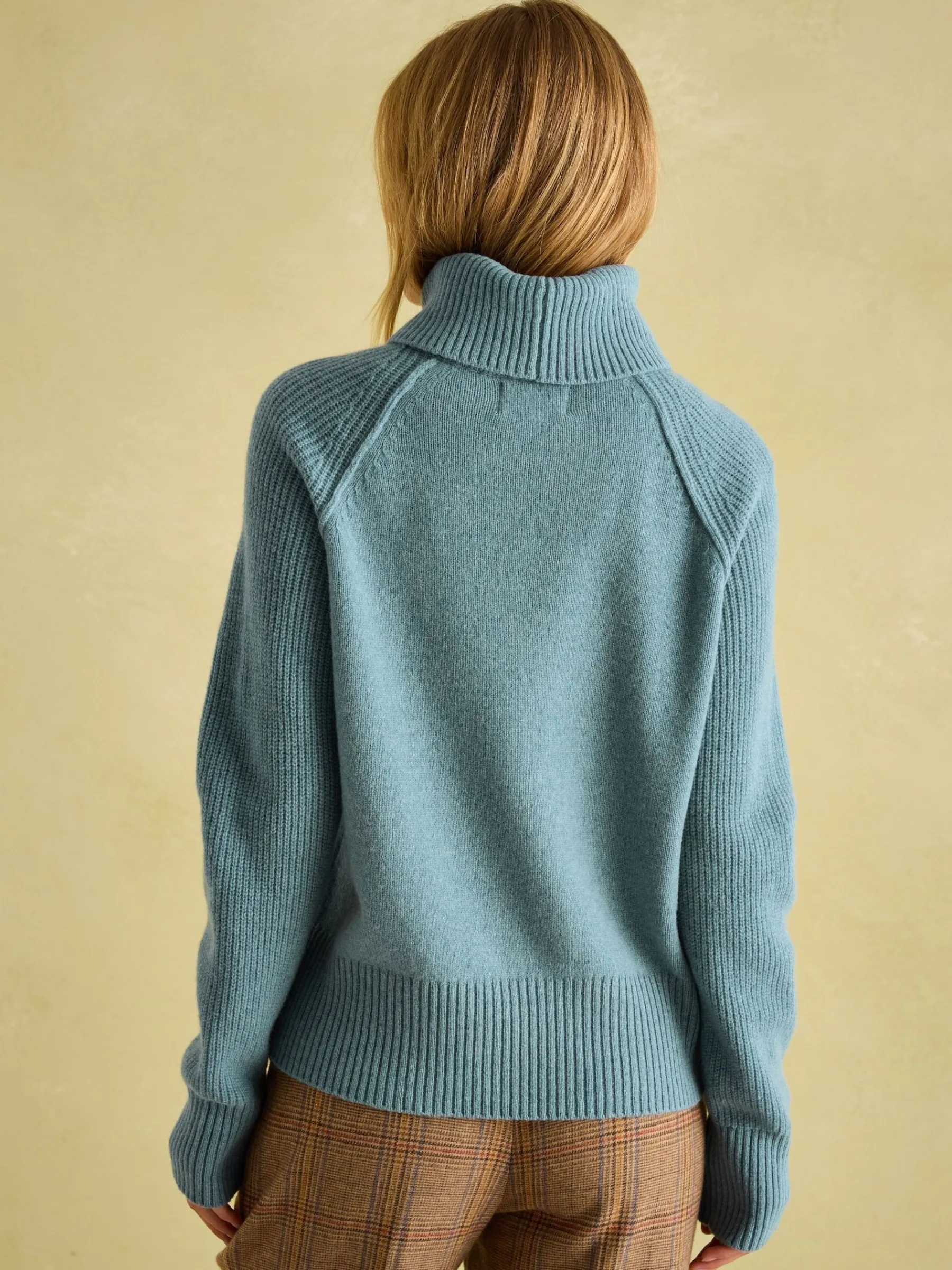 May Merino Wool Jumper with Detachable Roll Neck<Joules Best