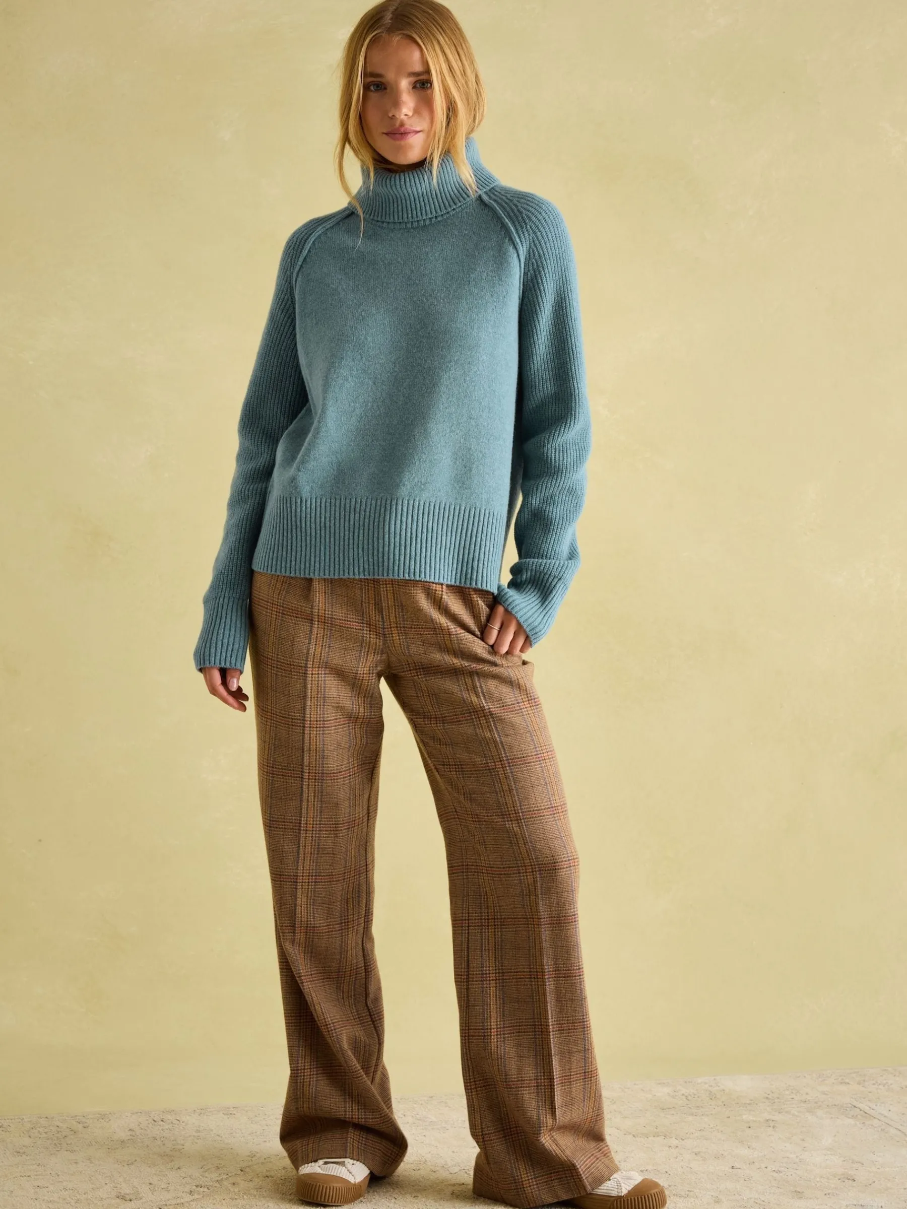 May Merino Wool Jumper with Detachable Roll Neck<Joules Best