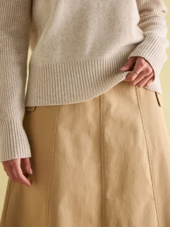 May Merino Wool Jumper with Detachable Roll Neck<Joules Online