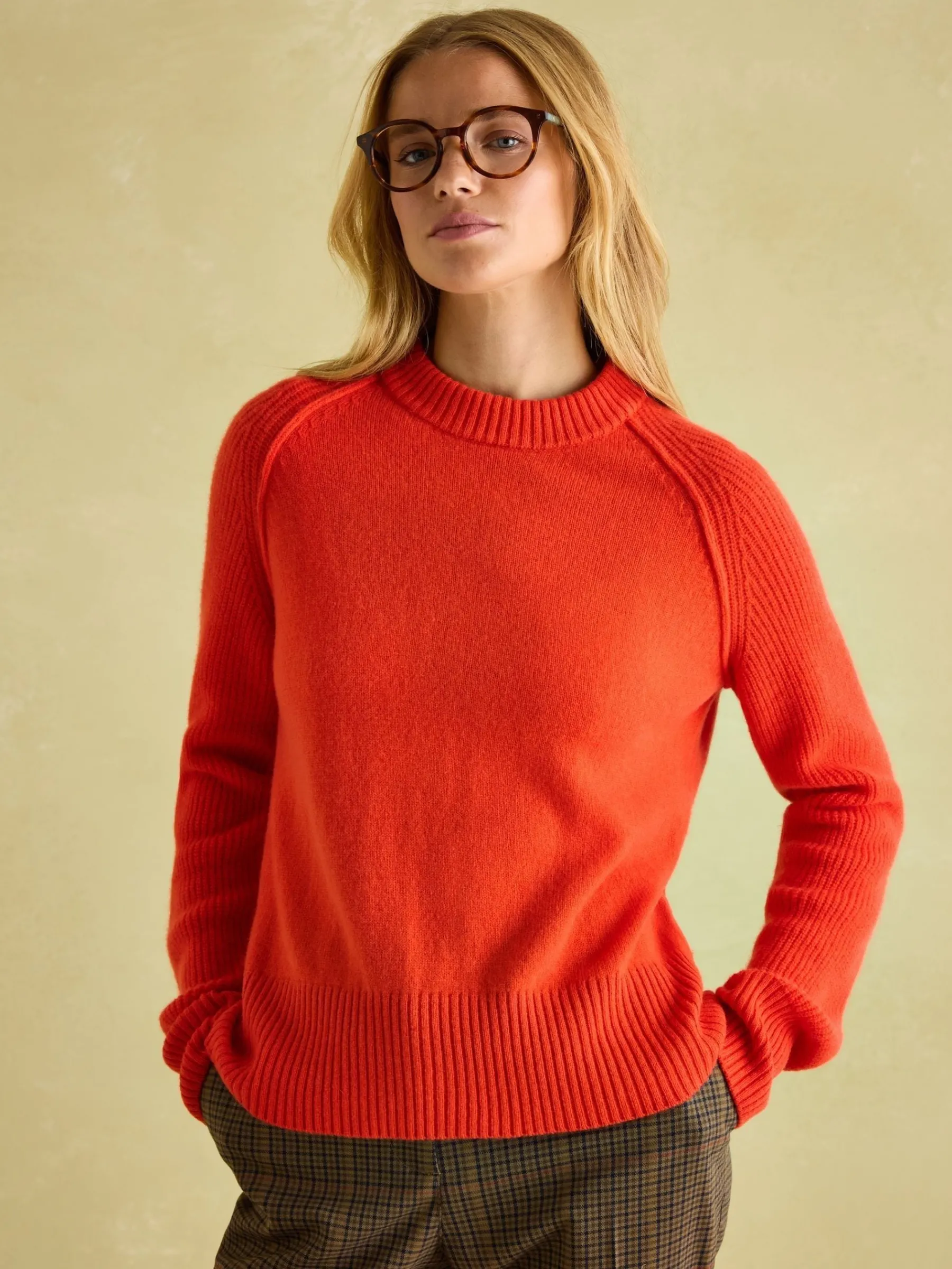 May Merino Wool Jumper with Detachable Roll Neck<Joules