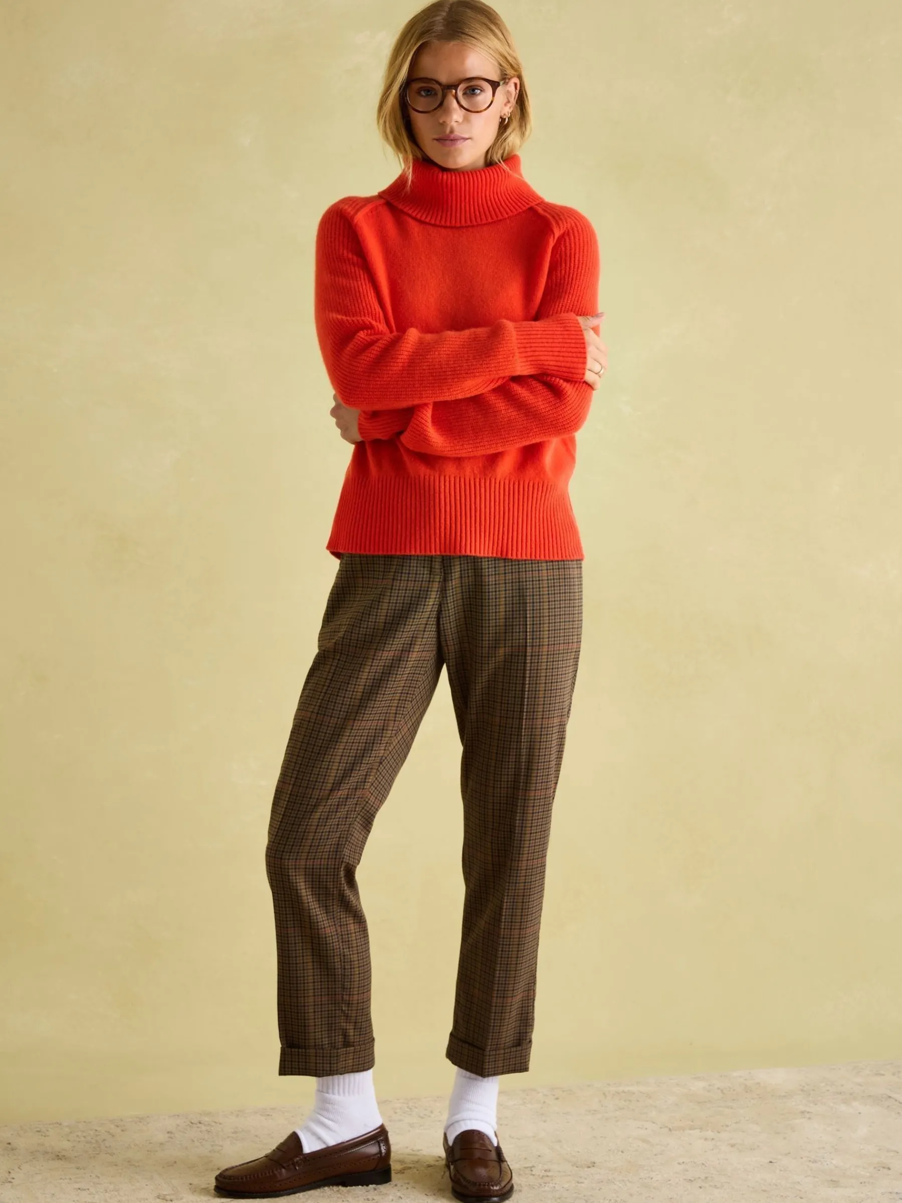May Merino Wool Jumper with Detachable Roll Neck<Joules