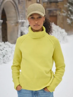 May Merino Wool Jumper with Detachable Roll Neck<Joules