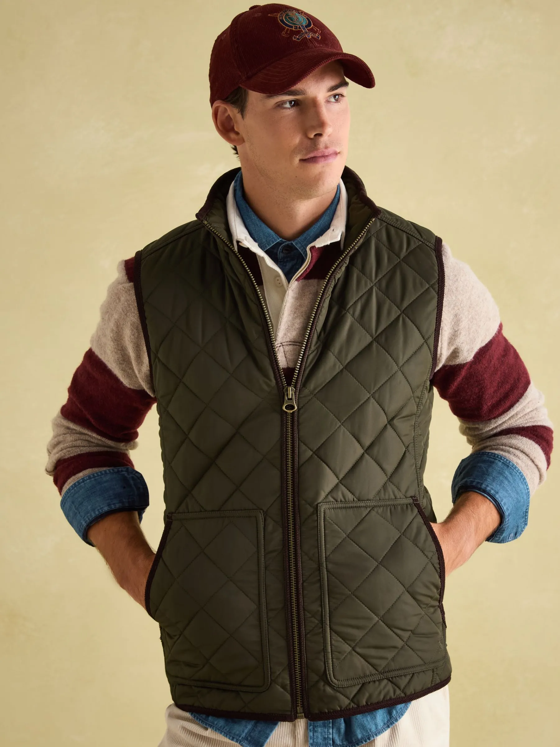 Maynard Diamond Quilted Gilet<Joules Sale