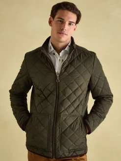 Maynard Diamond Quilted Jacket<Joules