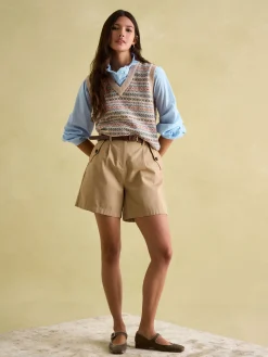 Melanie Cotton Ruffle Blouse<Joules Hot