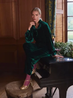 Melanie Velvet Blouse<Joules Hot
