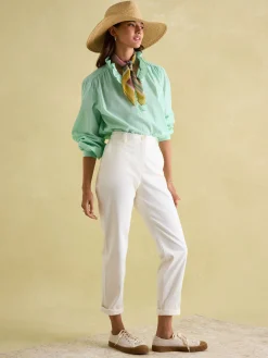 Melanie Cotton Ruffle Blouse<Joules Sale