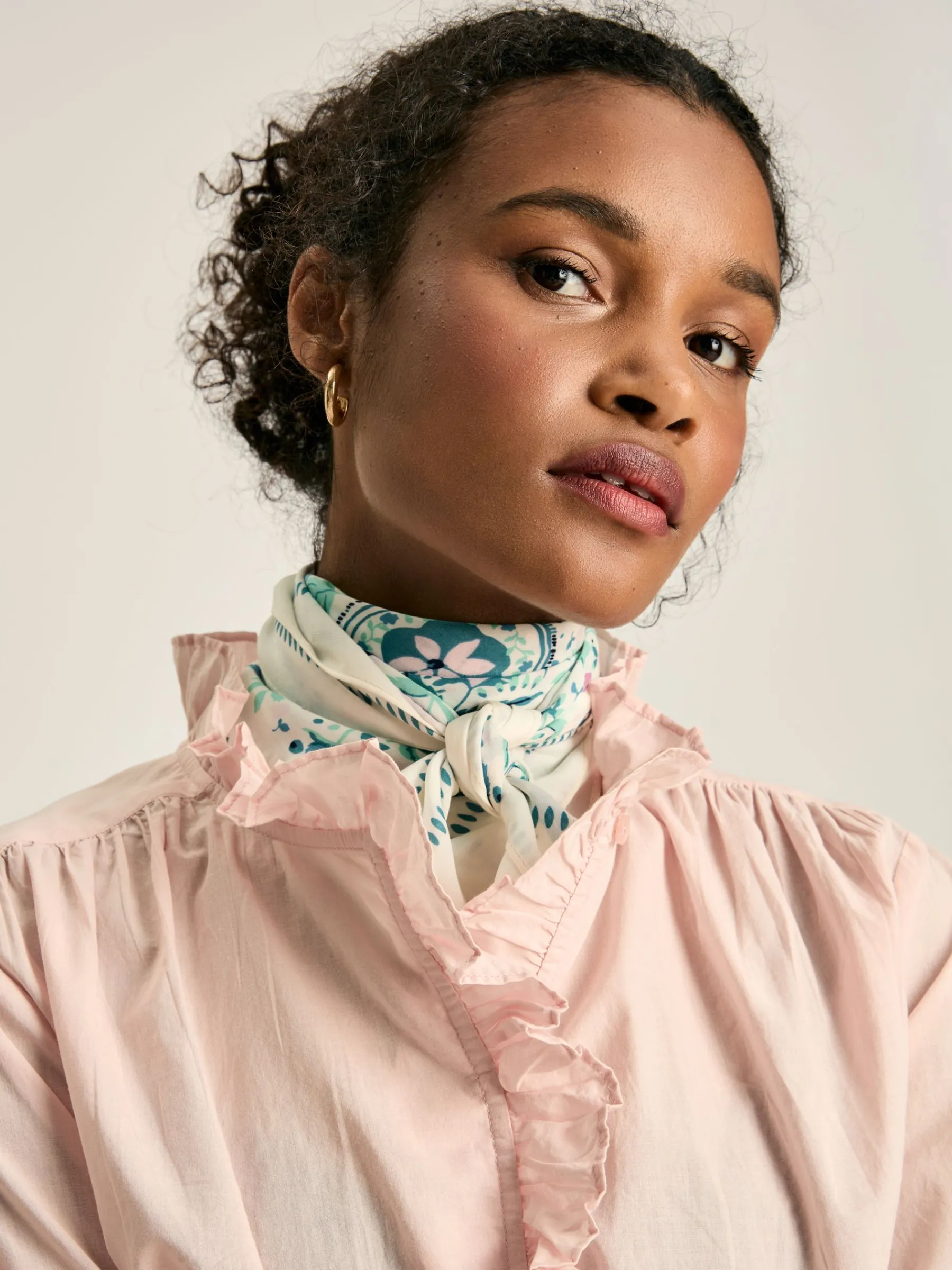 Melanie Cotton Ruffle Blouse<Joules