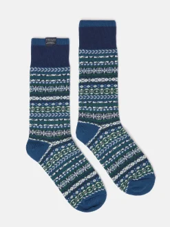 Men's Alby Fair Isle Socks (size 7-12)<Joules Clearance