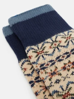 Men's Alby Fair Isle Socks (size 7-12)<Joules New